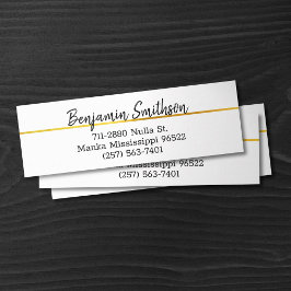 クラッシーエレガントシックモダンフェイク金ゴールドラグジュアリーカスタム スキニー名刺