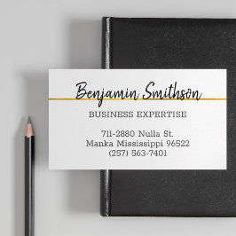 クラッシーエレガントシックモダンフェイク金ゴールドラグジュアリーカスタム 名刺