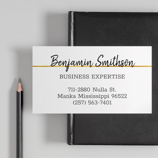 クラッシーエレガントシックモダンフェイク金ゴールドラグジュアリーカスタム 名刺