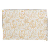 クラッシーエレガントシック金ゴールドベージュエクエストリアントワール 枕カバー (正面)