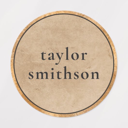 クラッシーエレガントチューペラグジュアリーナームスクールを追加 ラベル (デザイン1)