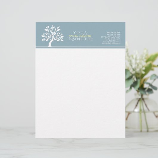 クラッシーエレガントツリーYOGAスタジオマッサージセラピー レターヘッド (スタンド正面)