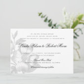 クラッシーエレガントドグウッドフラワー結婚式招待状 招待状 (スタンド正面)