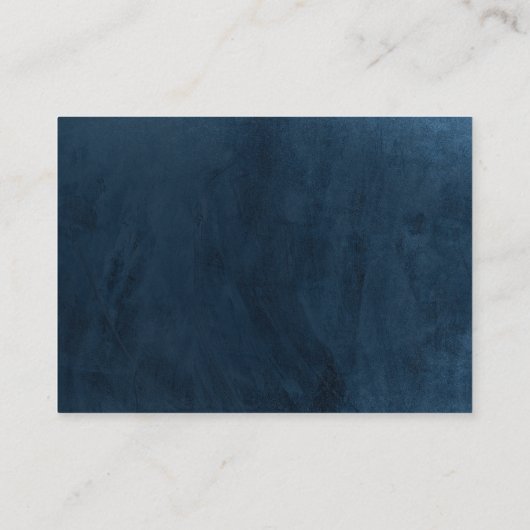 クラッシーエレガントネイビーシーシェルビーチ結婚式エスコート プレイスカード (裏面)