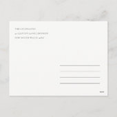 クラッシーエレガントネイビーブルーハッピーハヌカーフローラ シーズンポストカード (裏面)