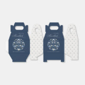 クラッシーエレガントネイビーブルーハッピーハヌカーフローラ フェイバーボックス (折り畳みなし)