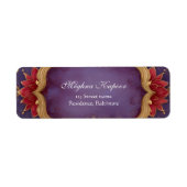 クラッシーエレガントピンクロータスインディアン結婚ズパープル ラベル (正面)