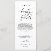 クラッシーエレガントブラック、配置設定サンキューカード プログラム (正面)