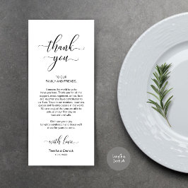 クラッシーエレガントブラック、配置設定サンキューカード プログラム