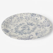 クラッシーエレガントブルーベージュエクエストリアントワール ペーパープレート (アングル)