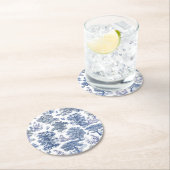 クラッシーエレガントブ素朴ルーカントリー ラウンドペーパーコースター (インサイチュ)