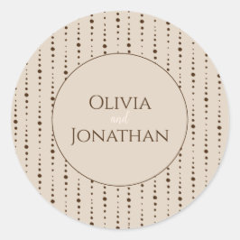 クラッシーエレガントベージュ華美封筒用シール ラウンドシール
