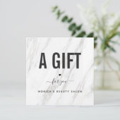 クラッシーエレガントホワイトマーブル美しいサロンロゴシック (スタンド正面)