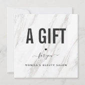 クラッシーエレガントホワイトマーブル美しいサロンロゴシック (正面)