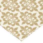 クラッシーエレガントホワイト金ゴールドダマスク テーブルクロス (アングル)