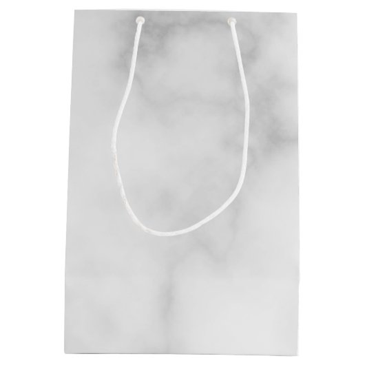 クラッシーエレガントマーブル結婚式の引き出物 ミディアムペーパーバッグ (裏面)