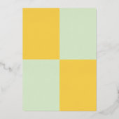 クラッシーエレガントラグジュアリー金ゴールドシルバモダンーズ結婚 箔招待状 (裏面)