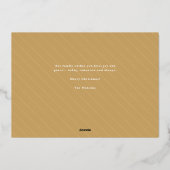 クラッシーエレガントラックスメリークリスマスフォントオーバーレイ 箔シーズンカード (裏面)