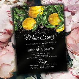 クラッシーエレガントレモンブライダルシャワー招待 招待状