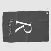 クラッシーエレガント名前をカスタムする&イニシャルゴルフタオル ゴルフタオル (横)