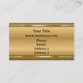 クラッシーエレガント金ゴールドめっき 名刺 (裏面)