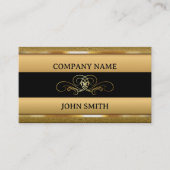 クラッシーエレガント金ゴールドめっき 名刺 (正面)