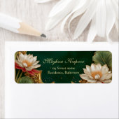 クラッシーエレガント金ゴールドロータスインディアン結婚ズグリーン ラベル (インサイチュ)