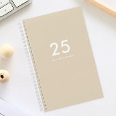 クラッシーガーリーネーム・ベージュ ノートブック