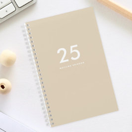 クラッシーガーリーネーム・ベージュ ノートブック