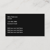 クラッシークールと車の名刺の新規作成 名刺 (裏面)