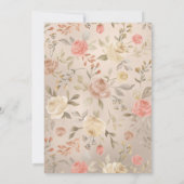 クラッシーグラムピーシー金ゴールドハ絵を描ンドバラ結婚ズ 招待状 (裏面)