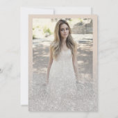 クラッシーシルバーシャンパングリッターフォトスイート16 招待状 (裏面)