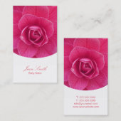 クラッシーピンクフローラベビーシッター 名刺 (正面/裏面)