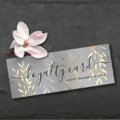 クラッシーフェイクラックス金ゴールド&シルバー離れサロンパンチ ロイヤリティカード