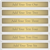 クラッシーフェイク金ゴールド2とブラック文字 シール (正面)