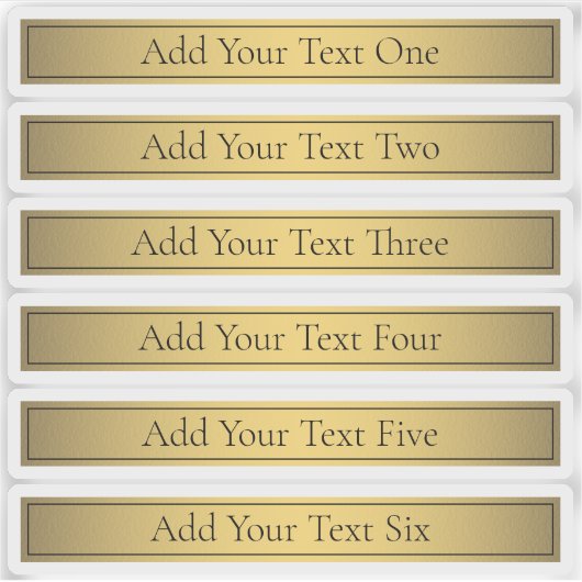 クラッシーフェイク金ゴールド2とブラック文字 シール (正面)