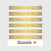 クラッシーフェイク金ゴールド2とブラック文字 シール (シート)