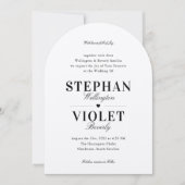 クラッシーフォーマルアーチ型結婚式招待状 招待状 (正面)