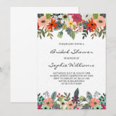 クラッシーフラワーズ ブライダルシャワー 招待状 (正面/裏面)