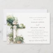 クラッシーフランスのガーデンランドスケープリハーサルディナー 招待状 (正面)