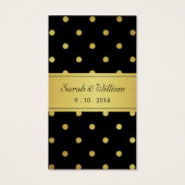 クラッシーブラックと金ゴールドグリッター水玉模様ありがとう (裏面)