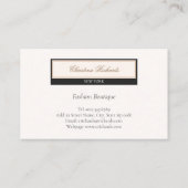 クラッシーブラックアイボリーありがとう 名刺 (裏面)