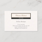 クラッシーブラックアイボリー 名刺 (裏面)