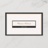 クラッシーブラックアイボリー 名刺 (正面)