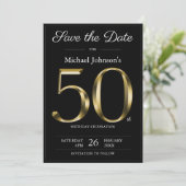 クラッシーブラックゴールド 50歳誕生日パーティー セーブザデート (スタンド正面)