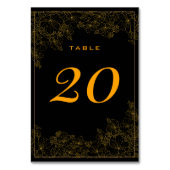 クラッシーブラック＆サテンゴールドパターン テーブルナンバー (裏面)