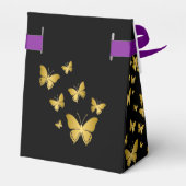 クラッシーブラック&金ゴールドシック50周年結婚を迎える フェイバーボックス (裏面サイド)