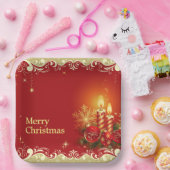 クラッシーメリークリスマス紙プレート ペーパープレート (パーティー)