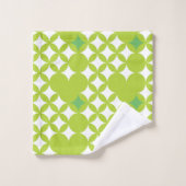 クラッシーモダンエステティックスタリーパターンラグジュアリー バスタオルセット (ウォッシュタオル)