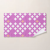 クラッシーモダンエステティックスタリーパターンラグジュアリー バスタオルセット (ハンドタオル)